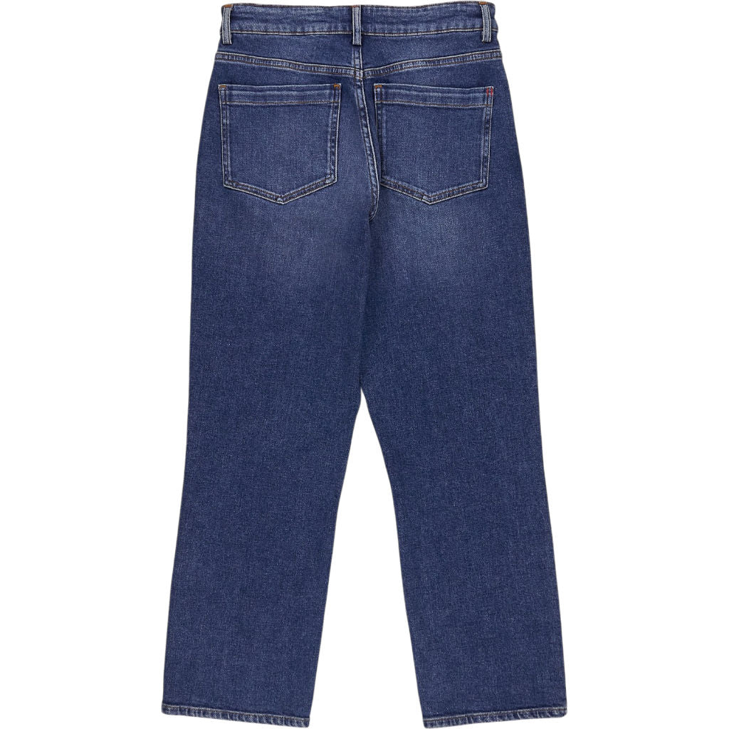 Hush Blue Rowan Straight Crop Jeans