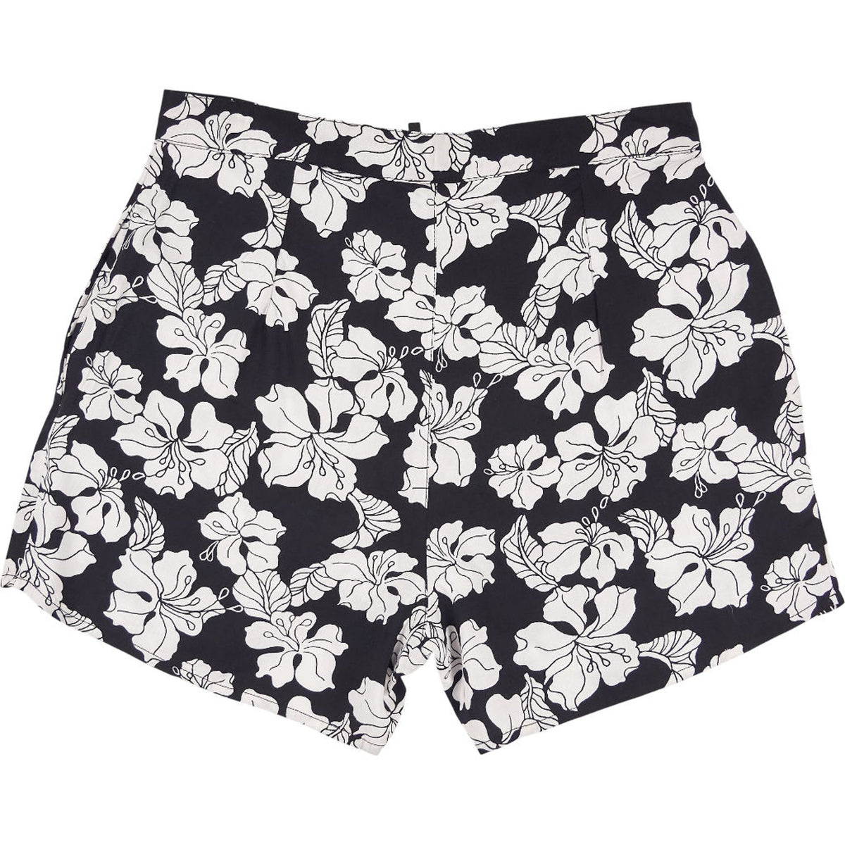 Motel Black White Lalisa Floral Shorts