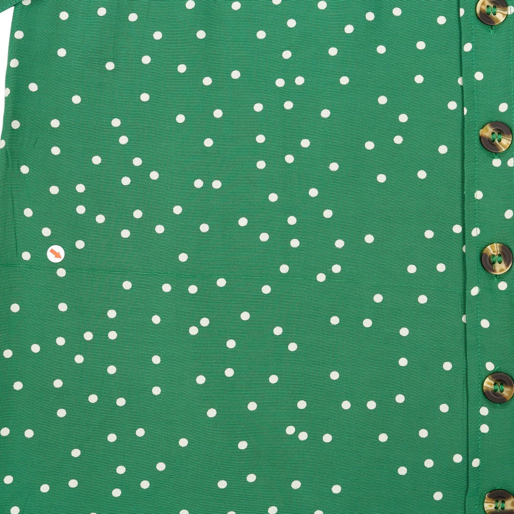 Joanie Green Polka Dot Midi Dress