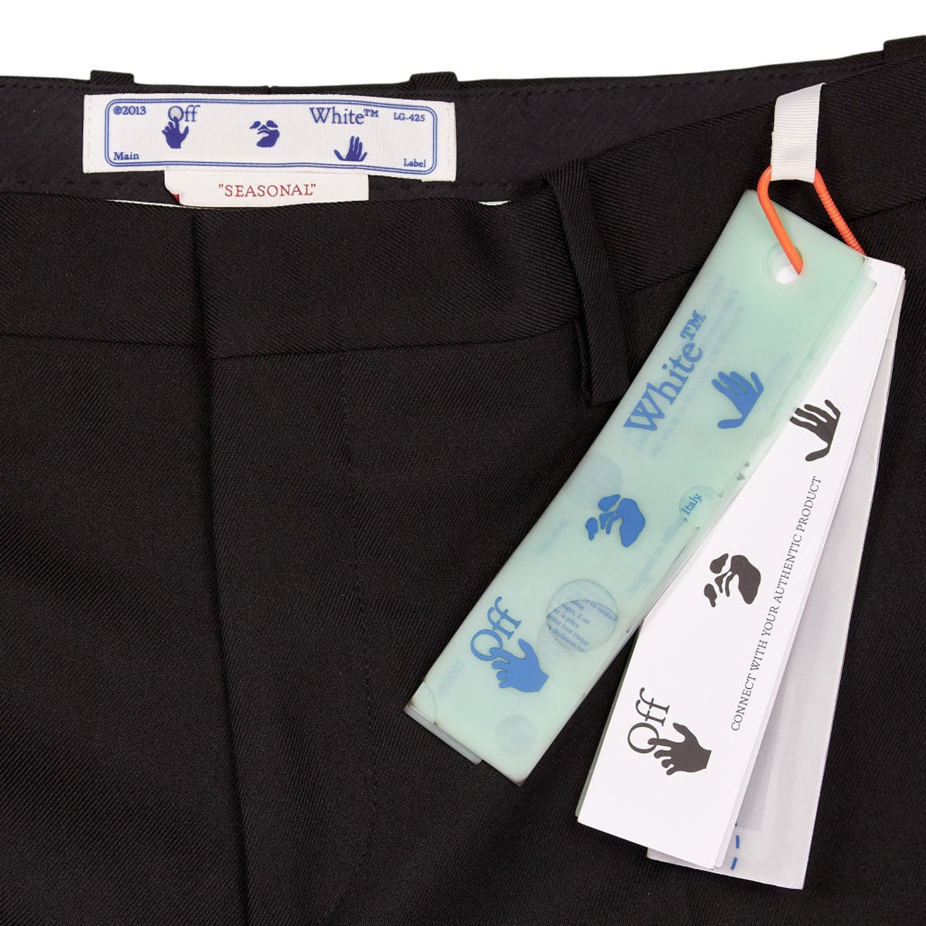Off-White Black Technical Slim Zip Trousers