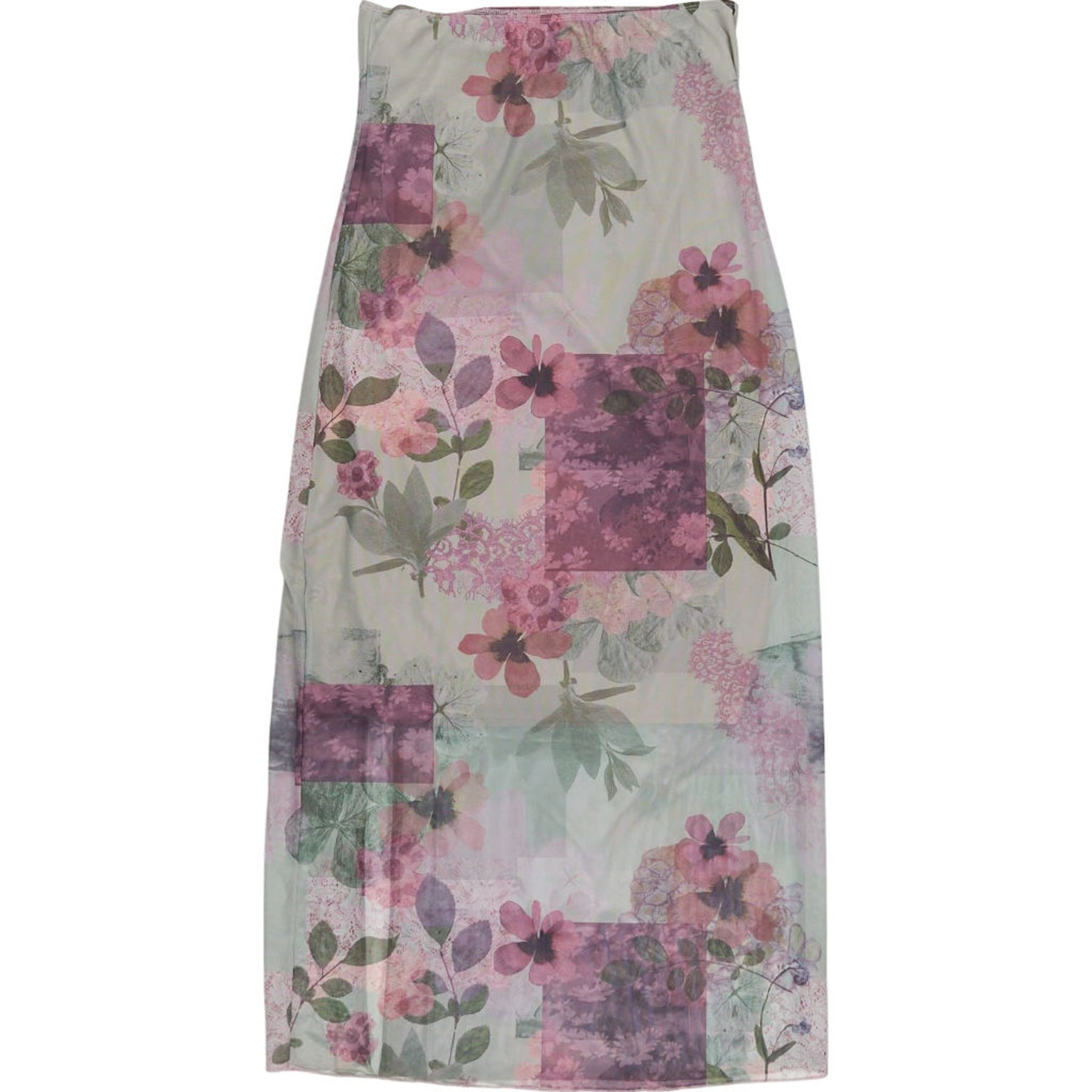 Motel Floral Mesh Midi Skirt