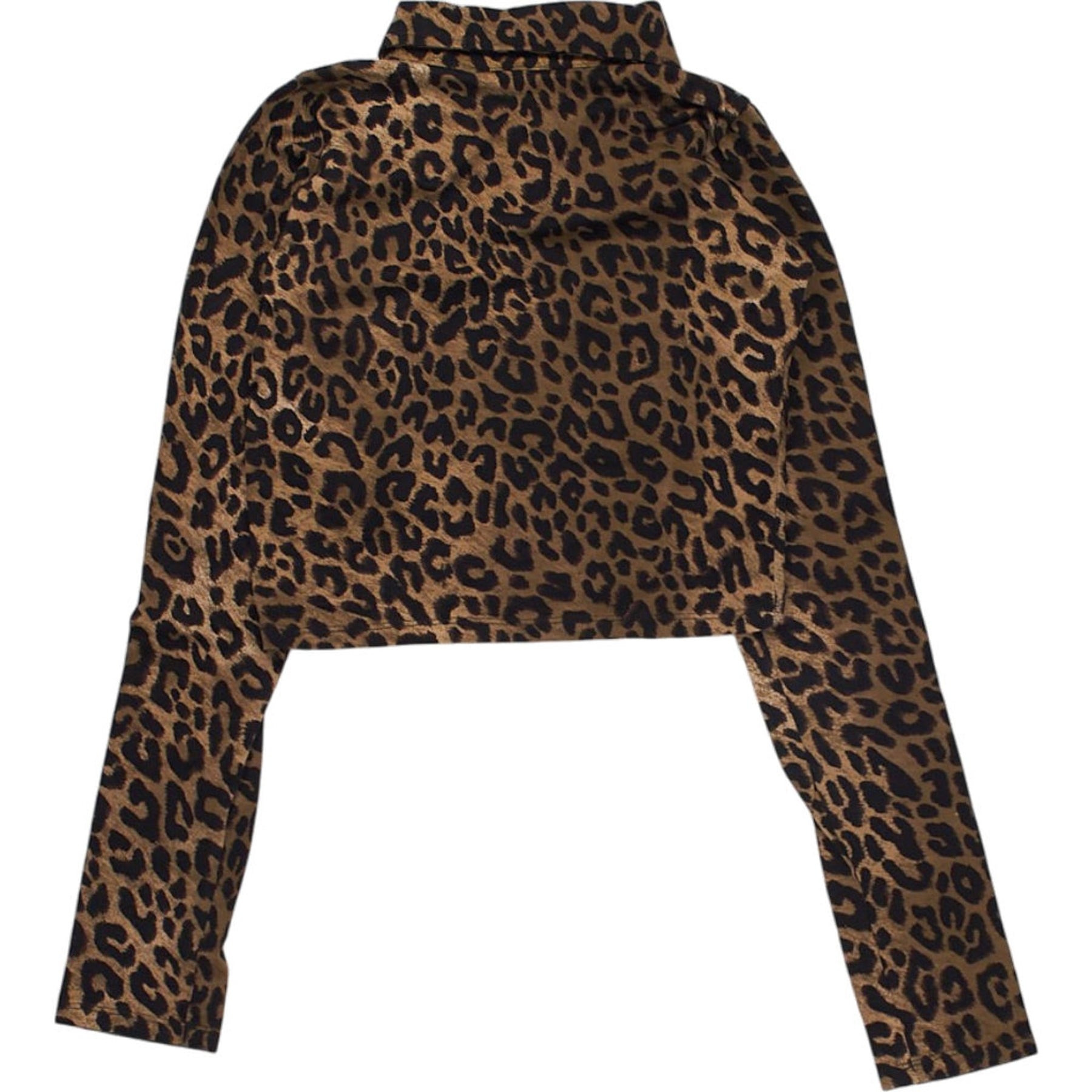 Motel Leopard Print Long Sleeve Top
