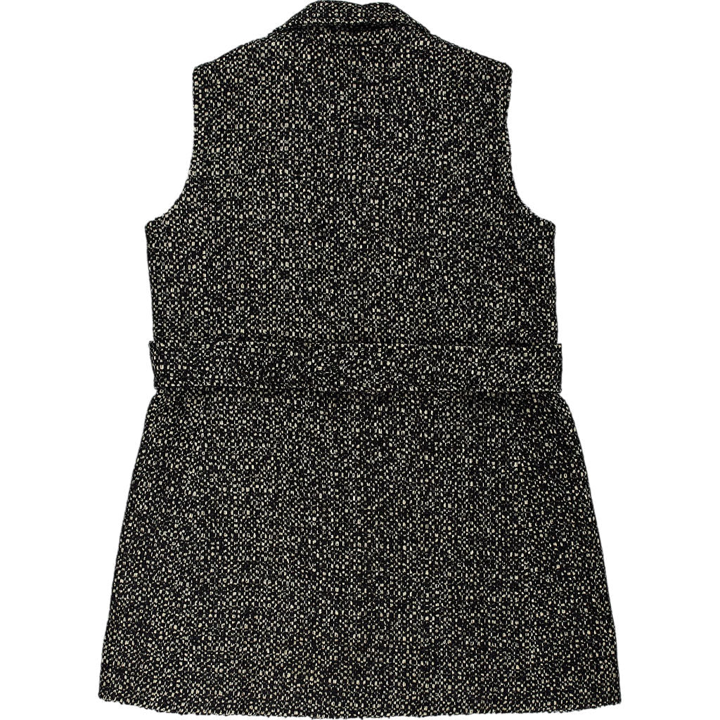Novo Black Sleeveless A-Line Coat