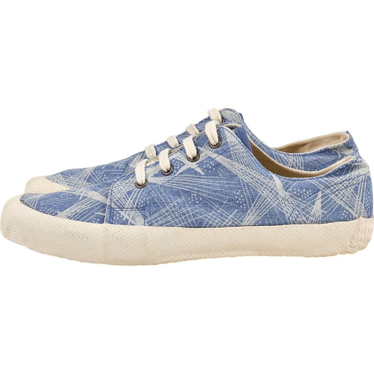 YMC Blue Patterned Trainers