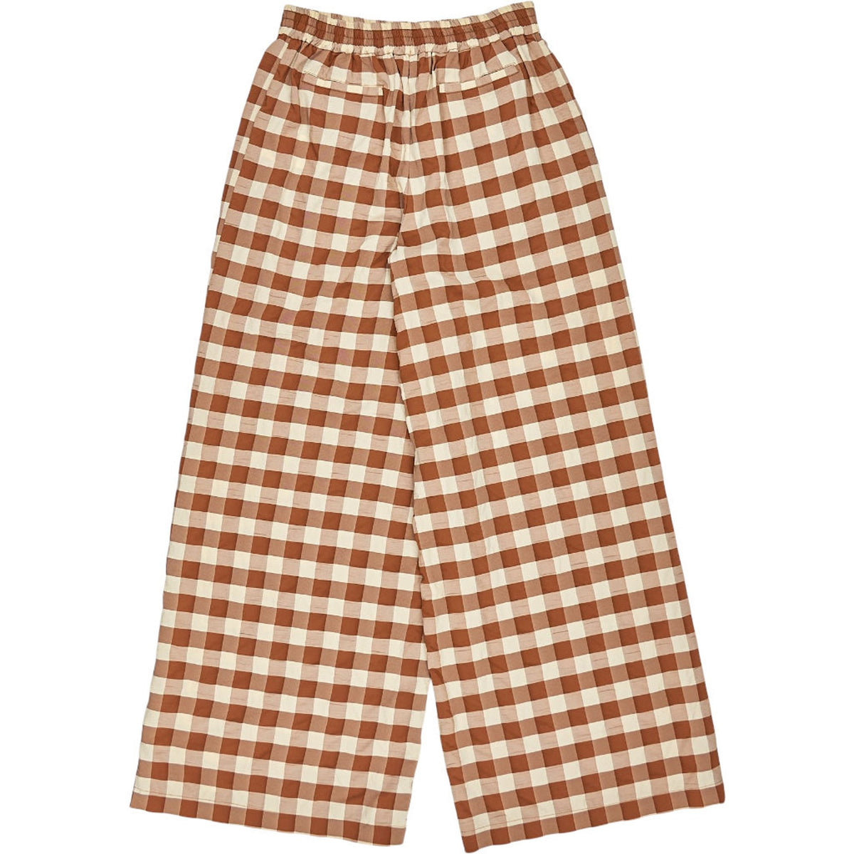 Aligne Multi Checkered Wide-Leg Trousers