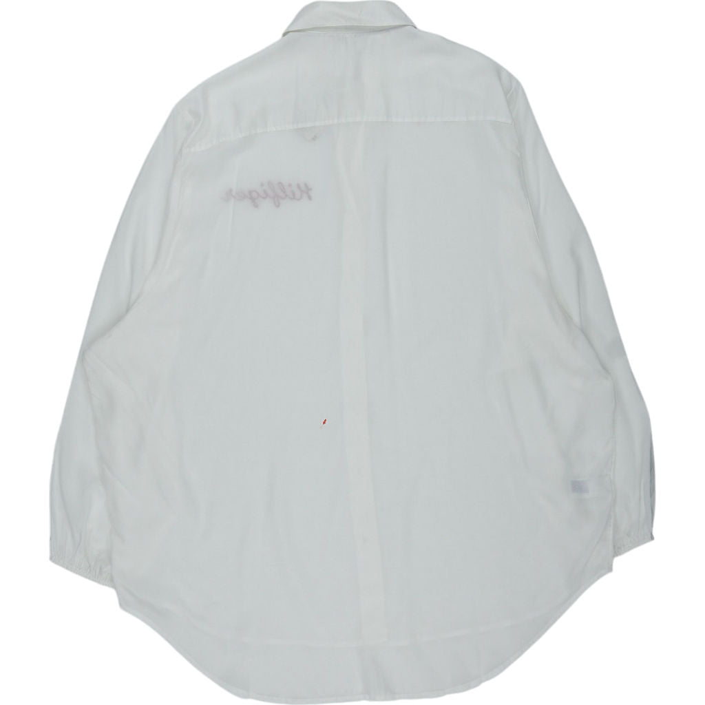 Tommy Hilfiger White Embroidered Shirt