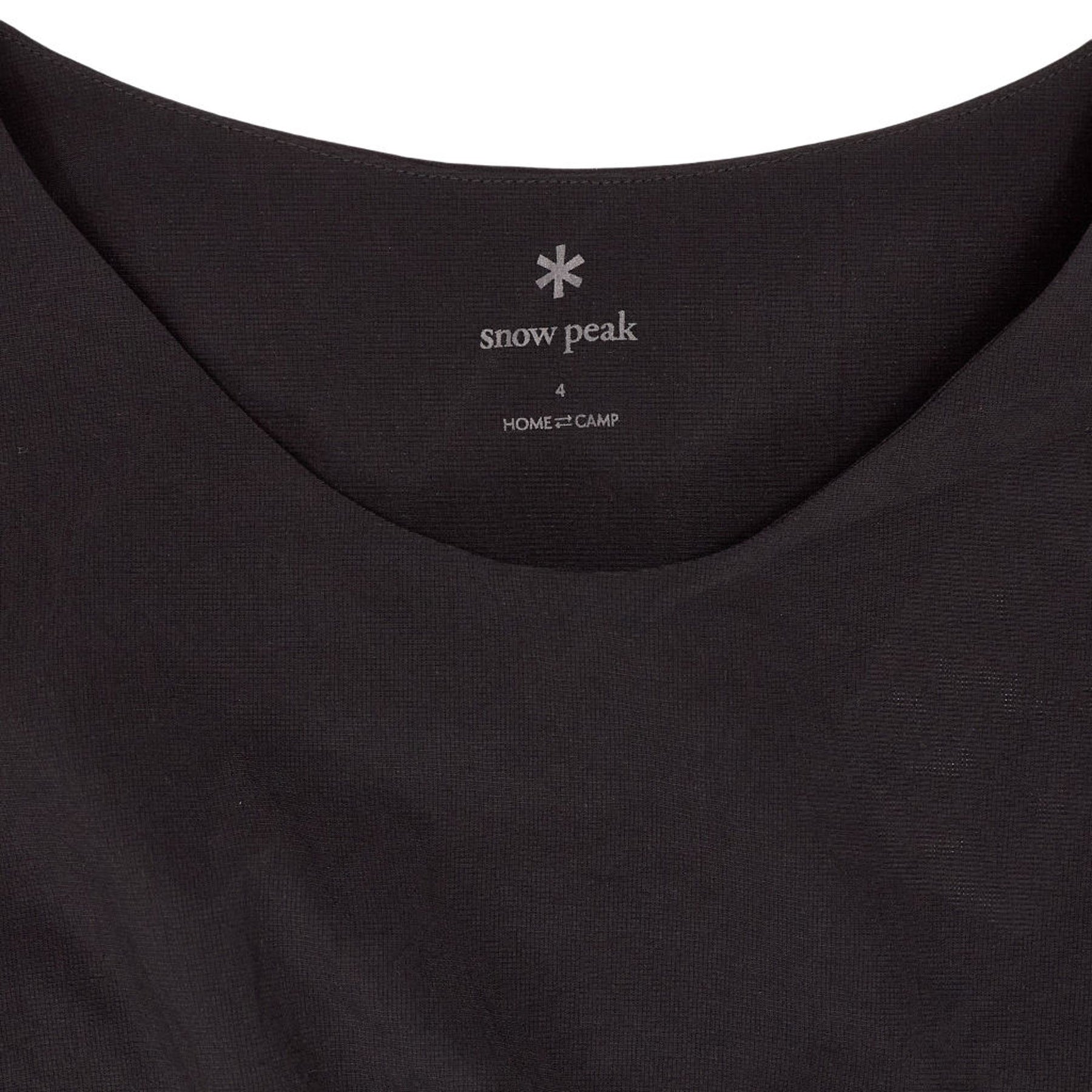 Snow Peak Black Drawstring Dress