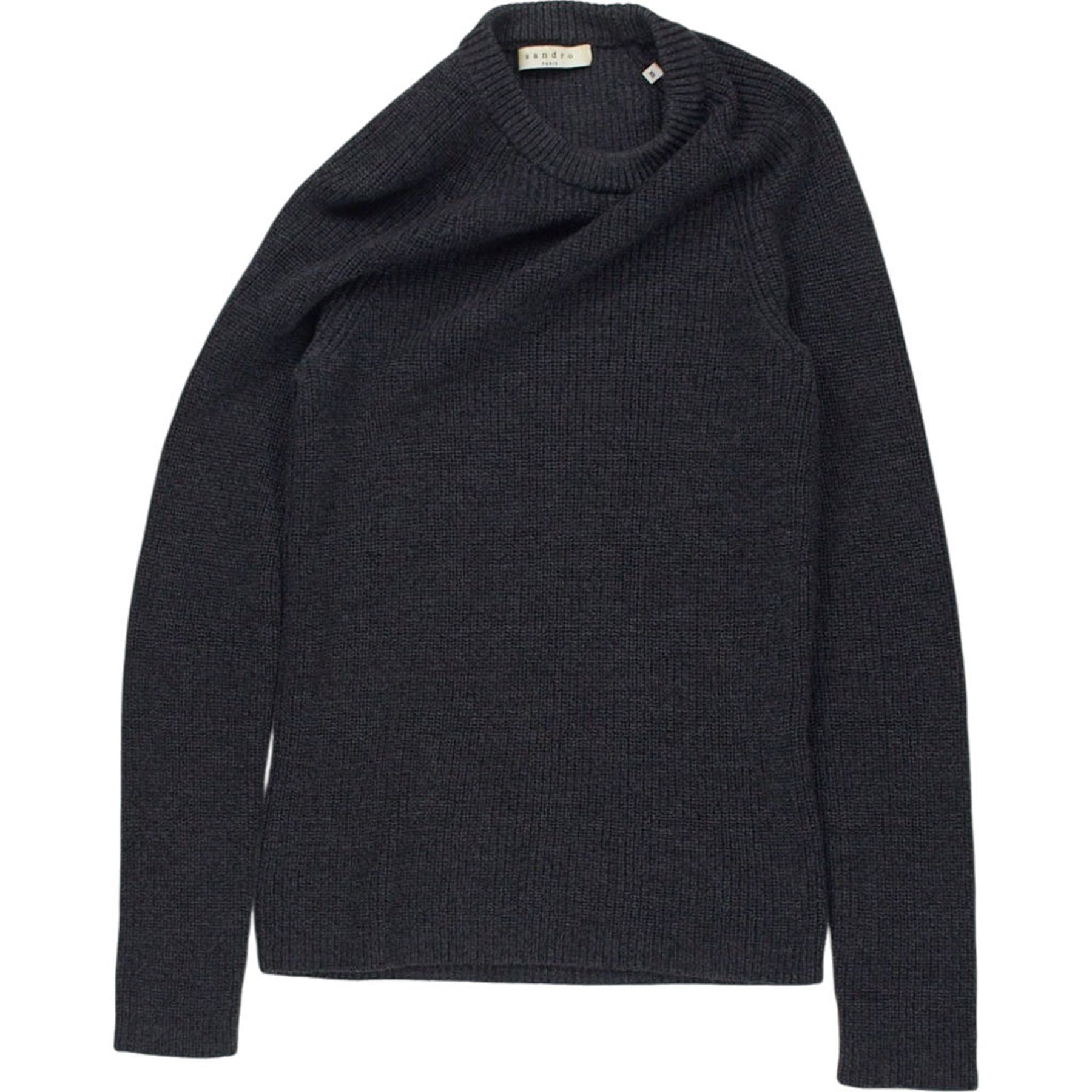Sandro Grey Merino Wool Jumper