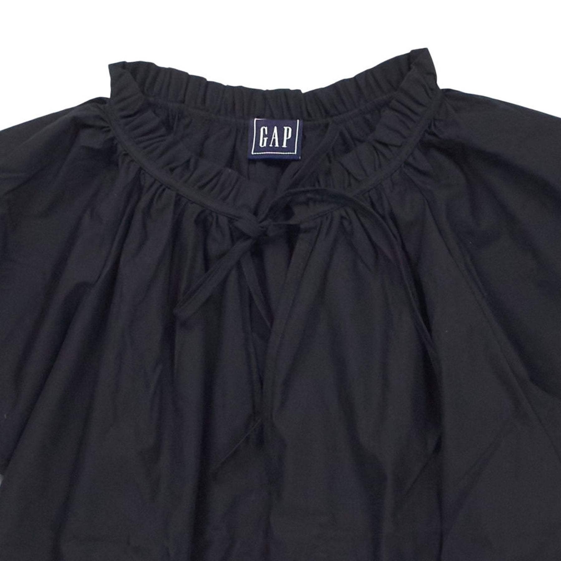 GAP Black Tie-Neck Dress