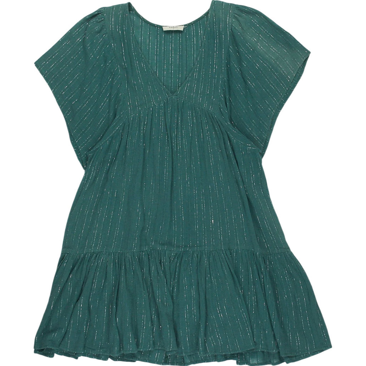ba&sh Green Short Sleeve Dress