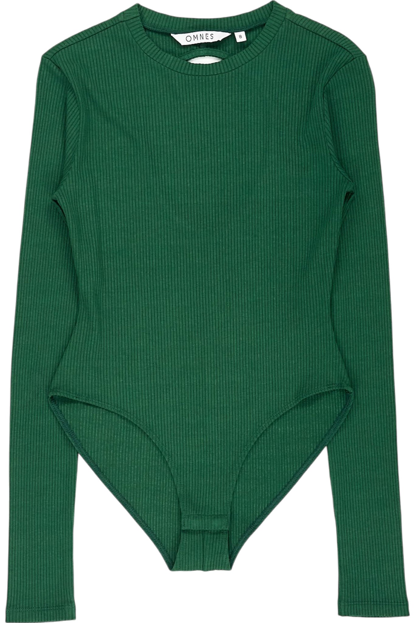 OMNES Green Ribbed Bodysuit