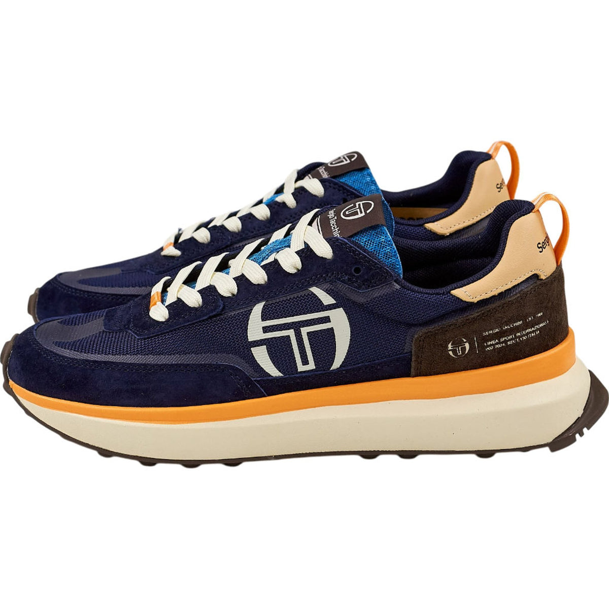 Sergio Tacchini Blue 70's Racer Trainers