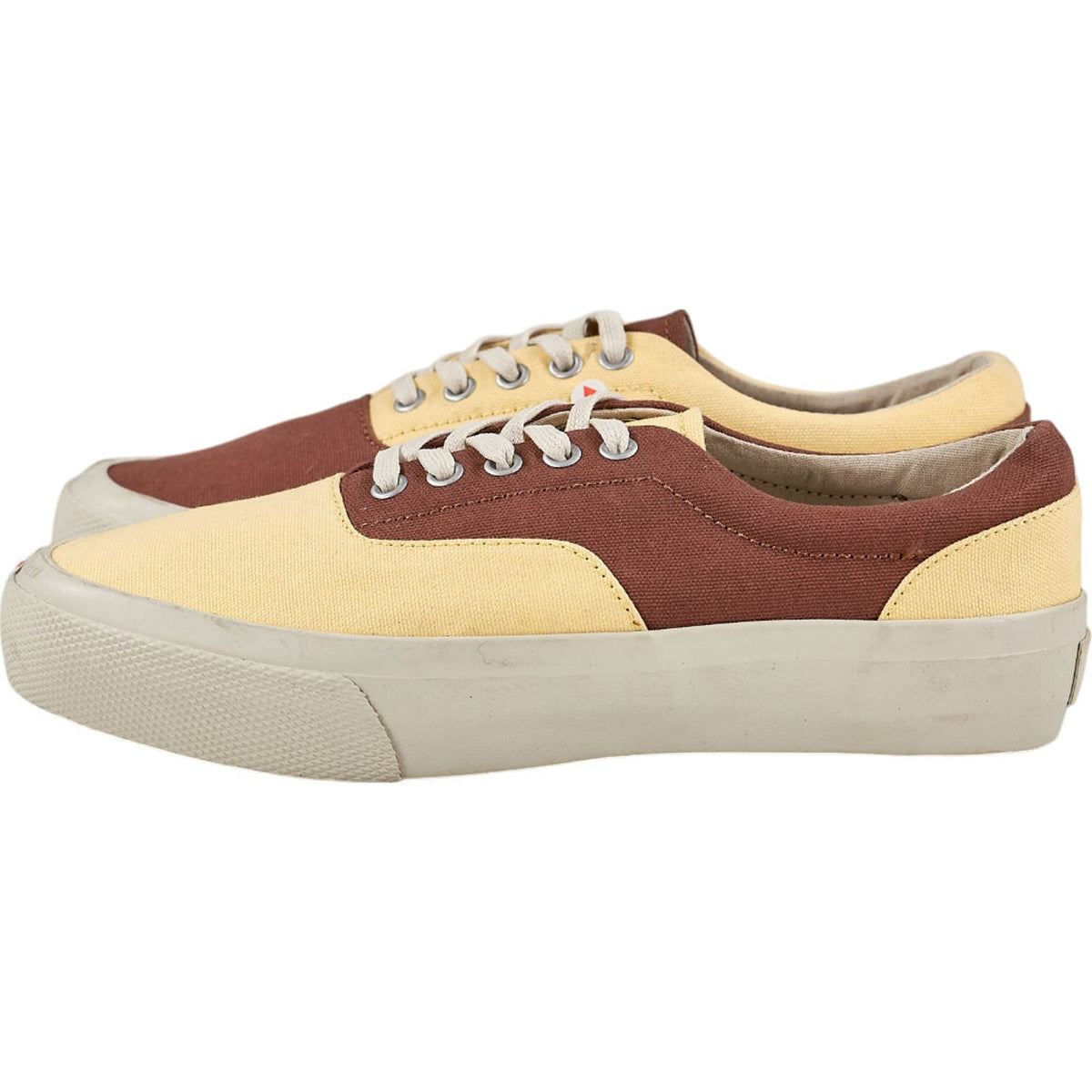 YMC Brown Yellow Canvas Trainers