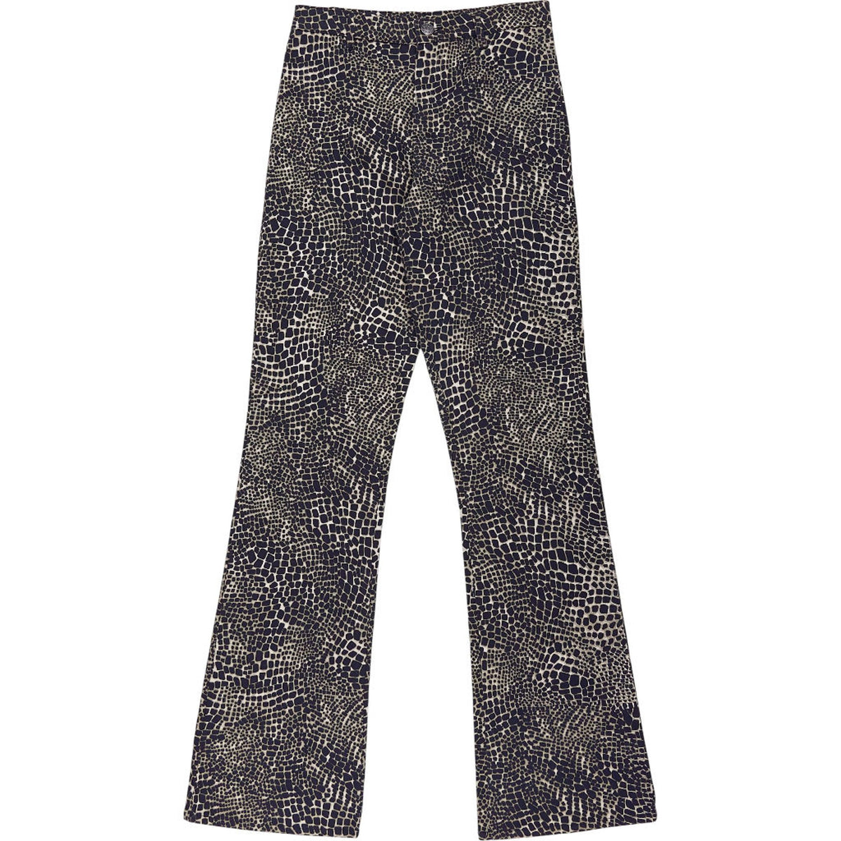 Motel Black Abstract Print Trousers