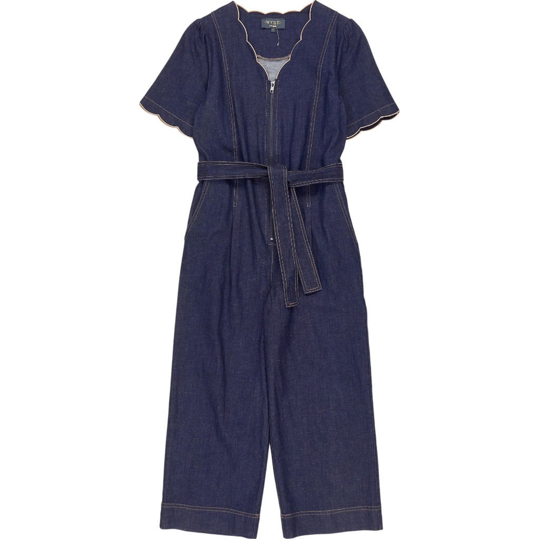 Wyse Blue Denim Jumpsuit