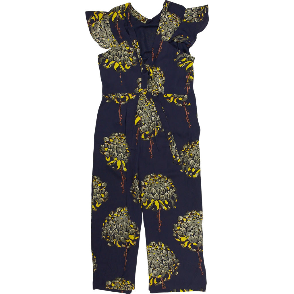Whistles Navy Yellow Gabrielle Print Jumpsuit