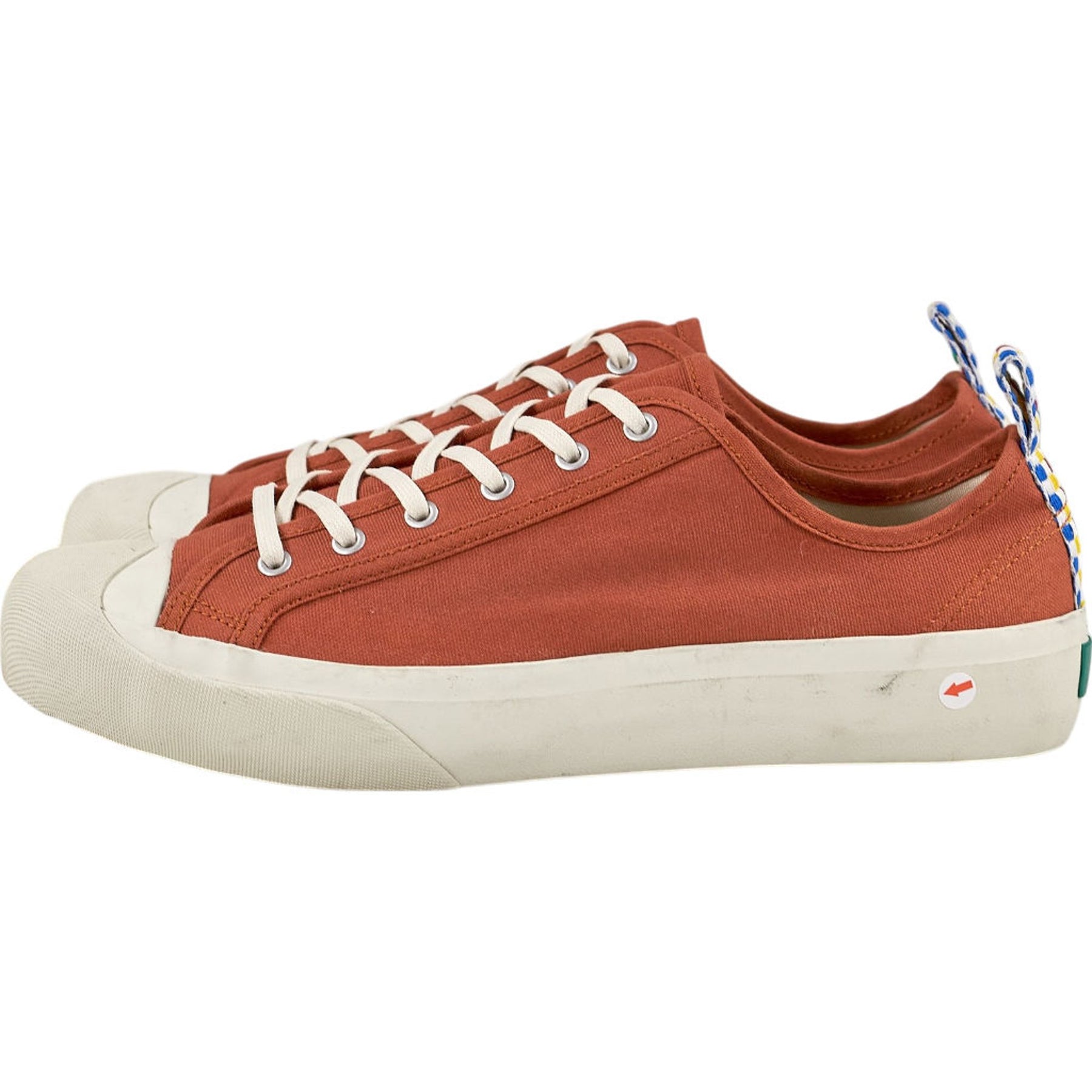 YMC Orange Canvas Trainers