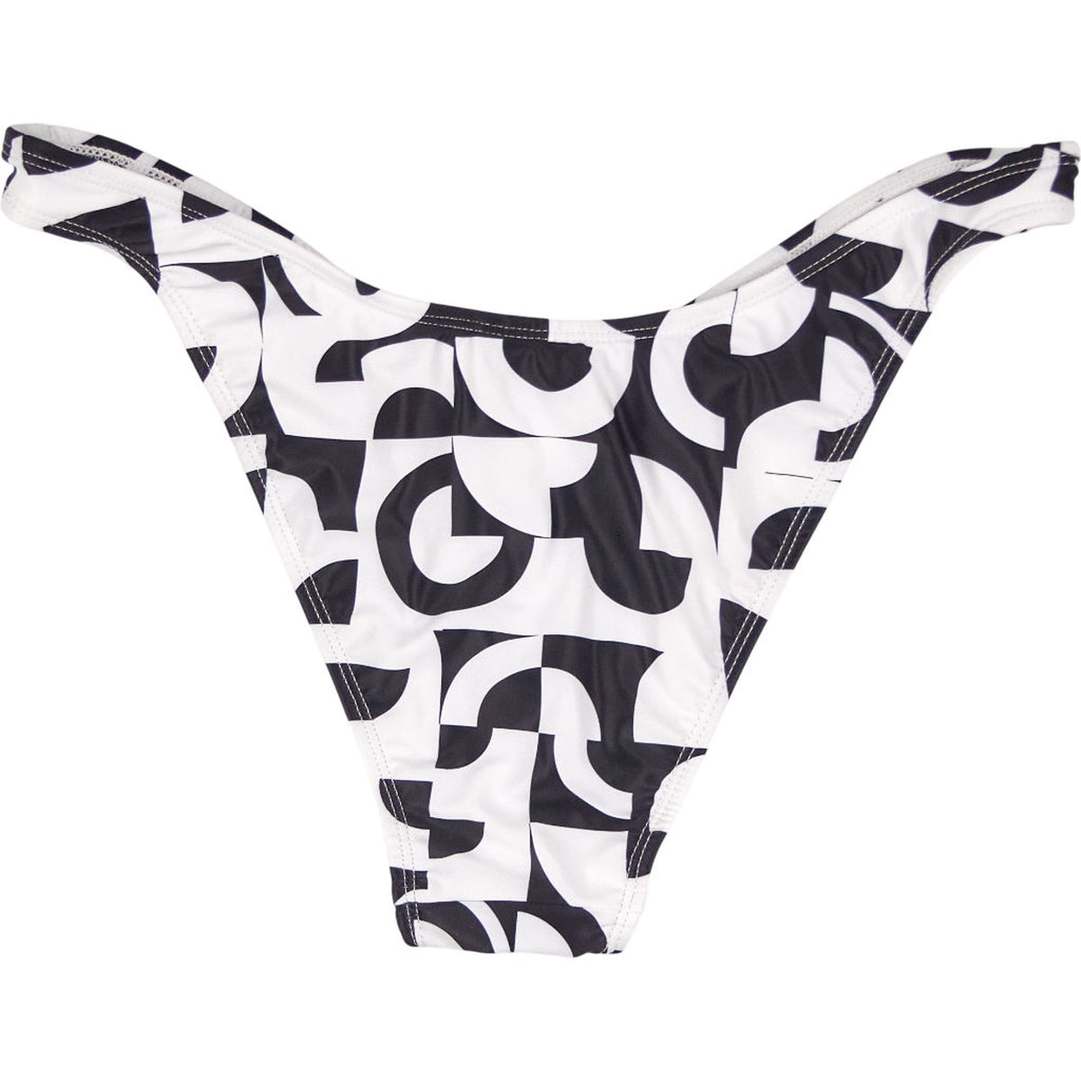 Motel Black White Farida Bikini Bottom