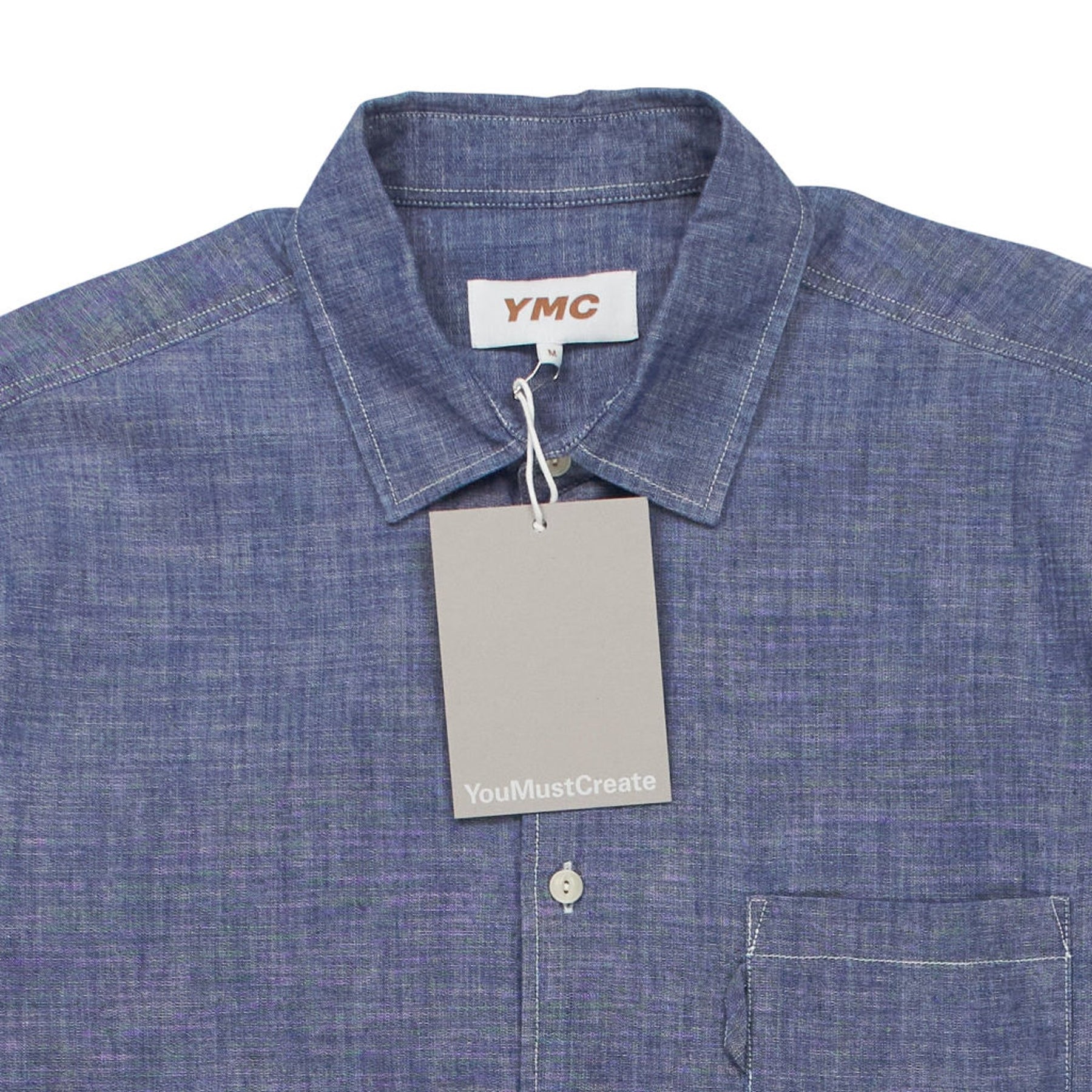 YMC Light Indigo Curtis Shirt