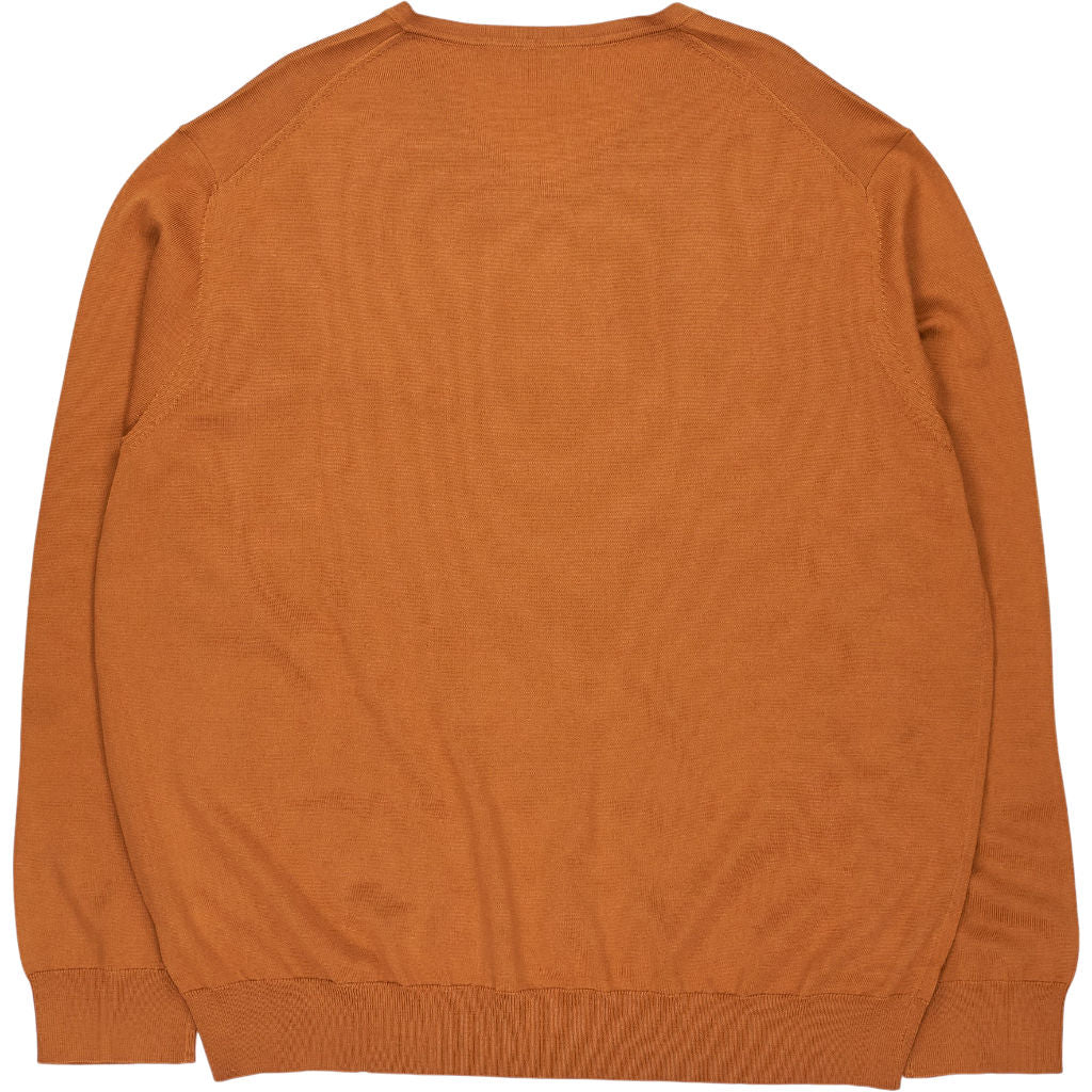 Charles Tyrwhitt Orange Merino V-Neck Jumper