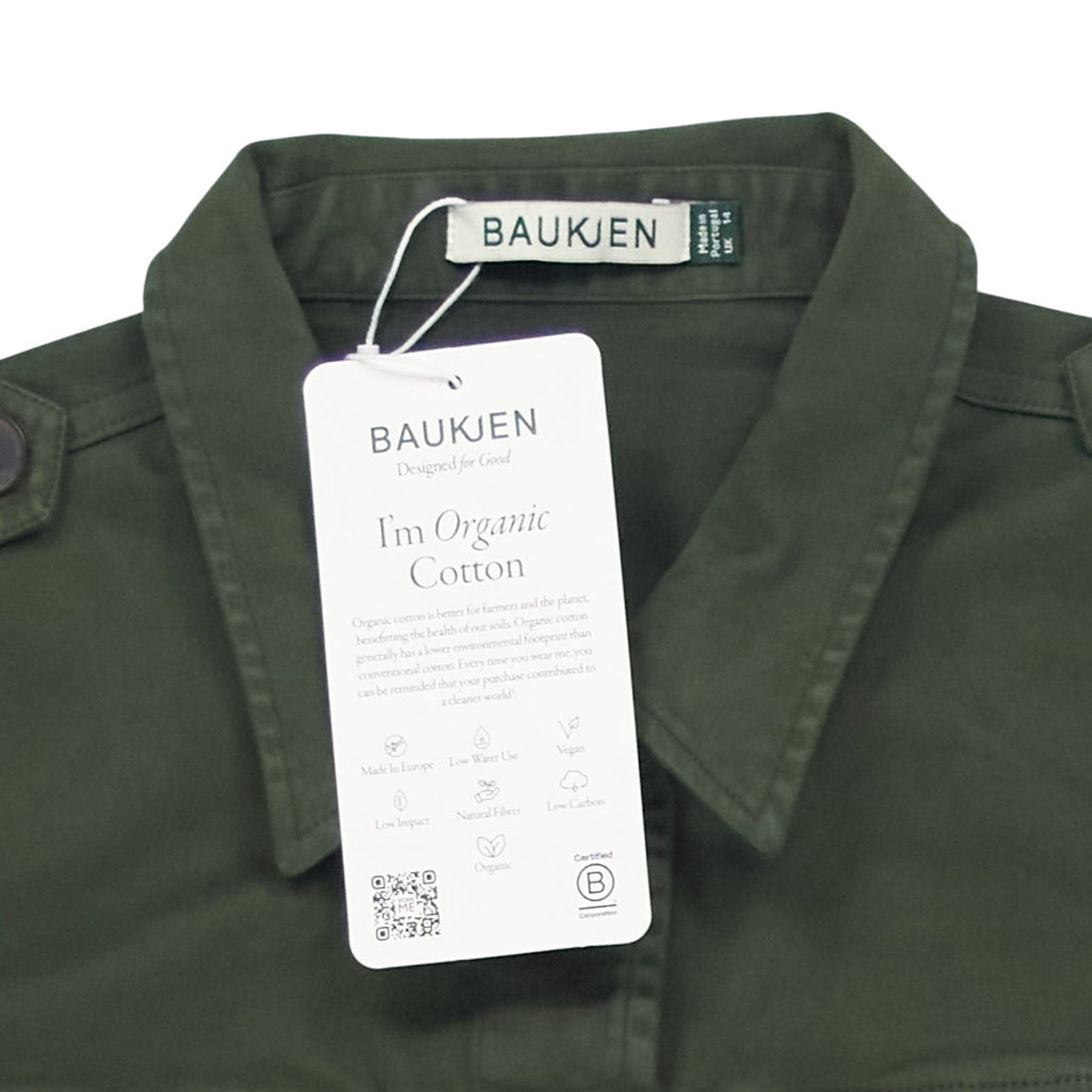 Baukjen Khaki Organic Cotton Jacket