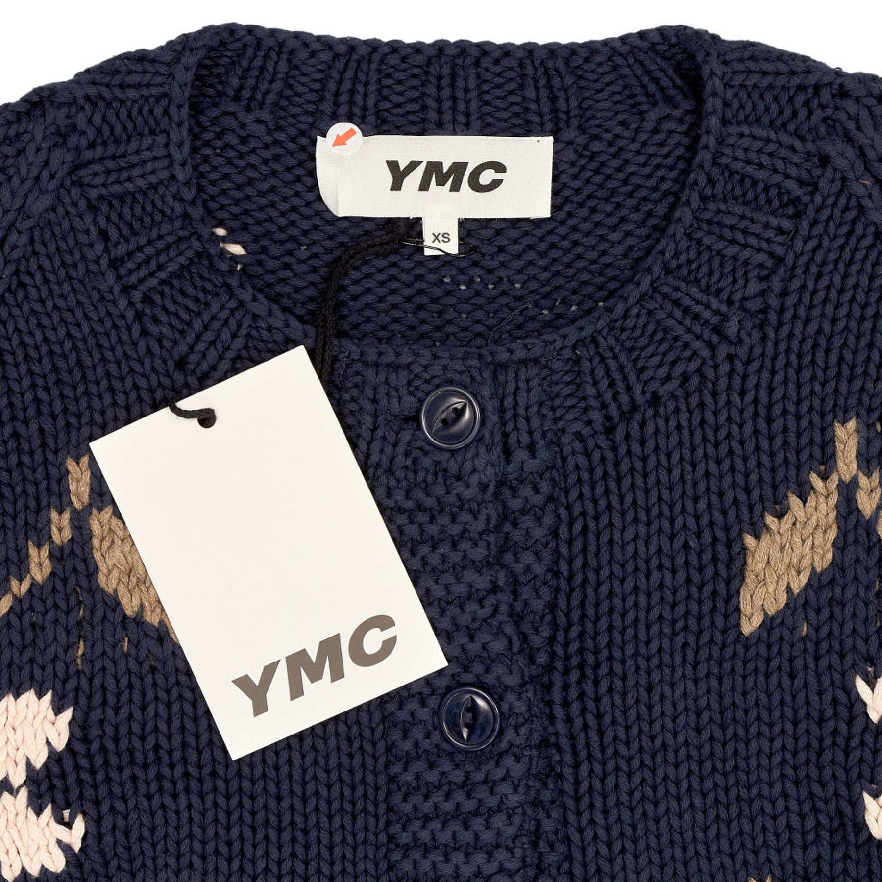 YMC Navy Atomic Cardigan XS
