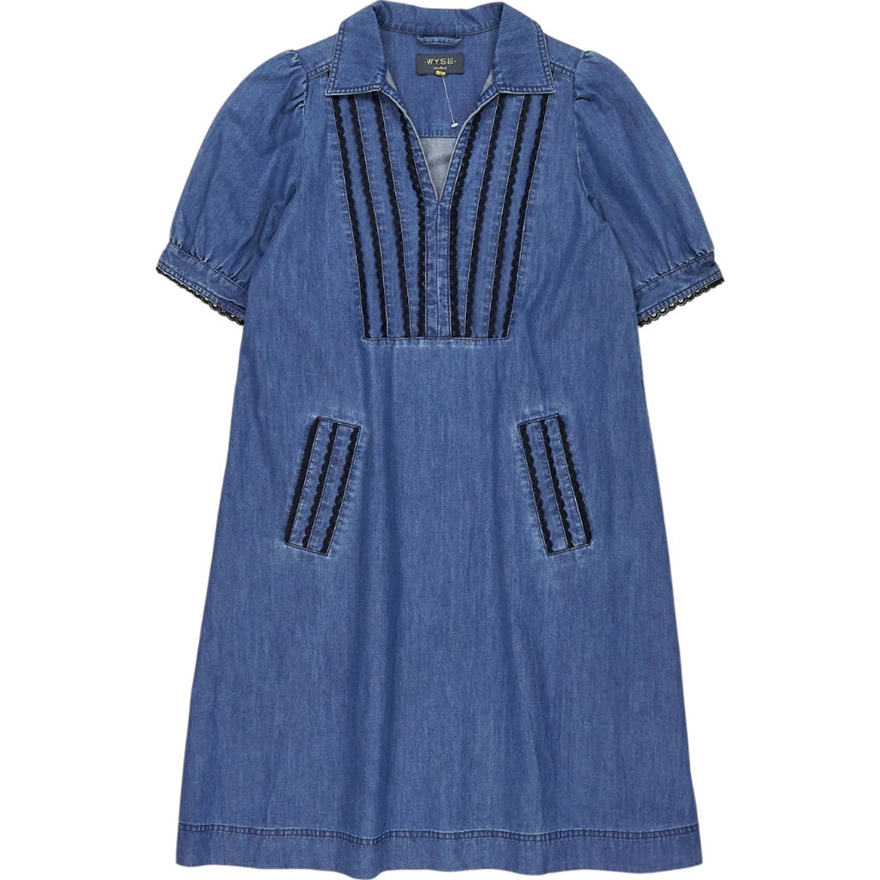 Wyse Blue Denim Dress