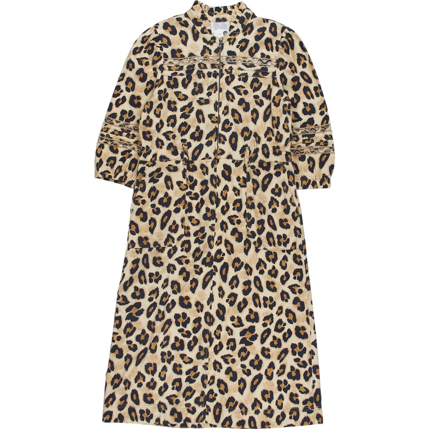 WYSE Leopard Print Zip Dress