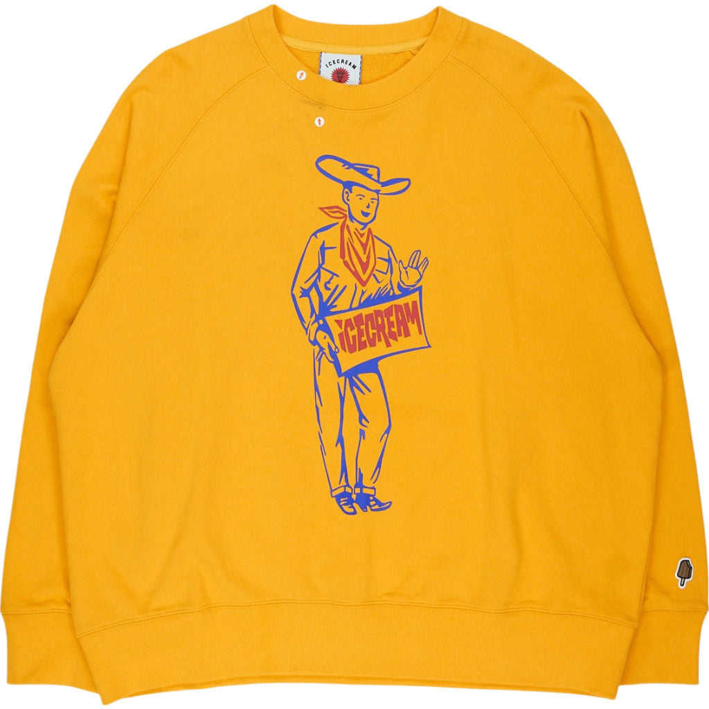 Icecream Yellow Graphic Sweatshirt