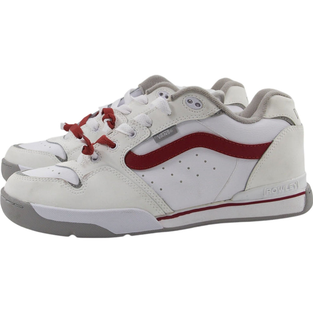 Vans White Red Rowley Trainers