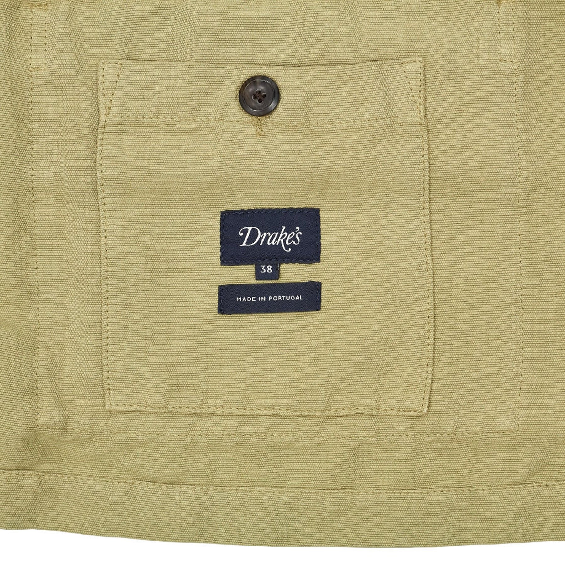 Drake's Beige Linen Jacket 38