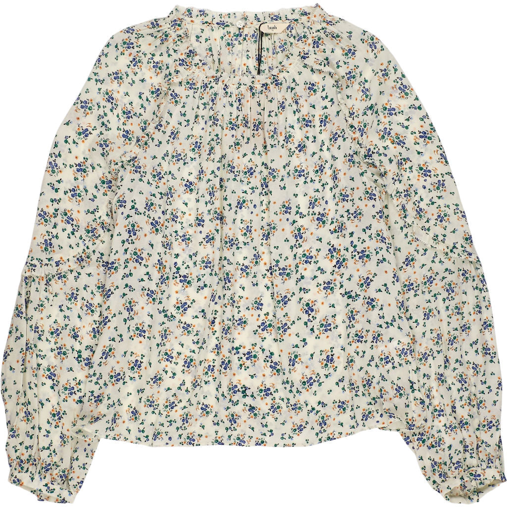 Hush Mini Meadow Floral Amber Ruffle Blouse