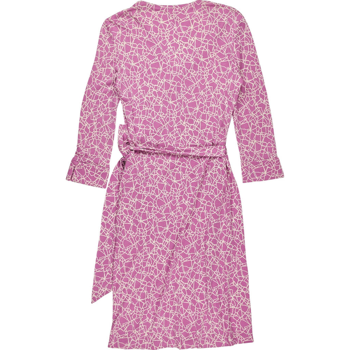 Diane von Furstenberg Pink Silk Wrap Dress