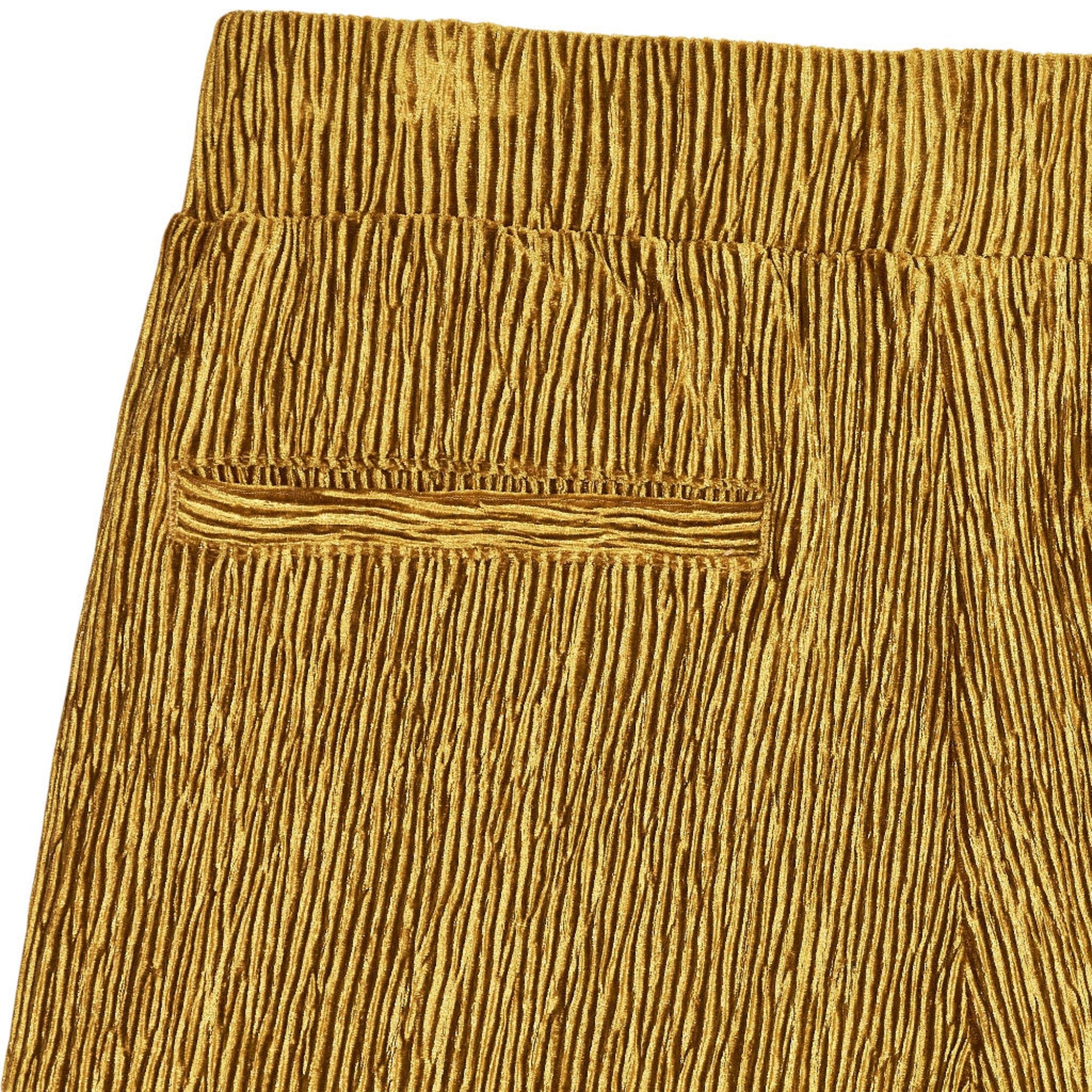 Wyse Gold Crinkle Trousers