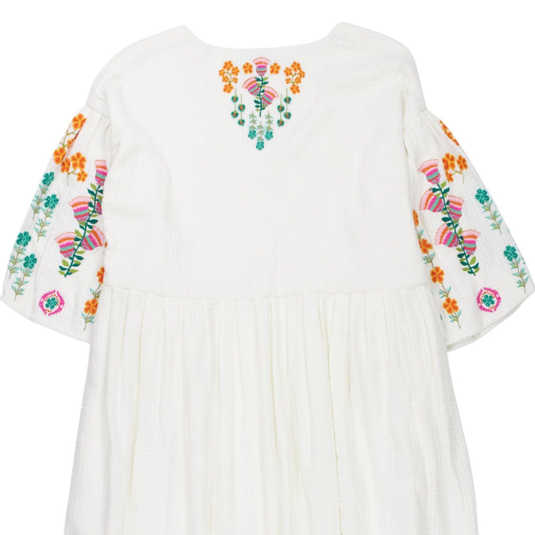 NRBY White Embroidered Dress