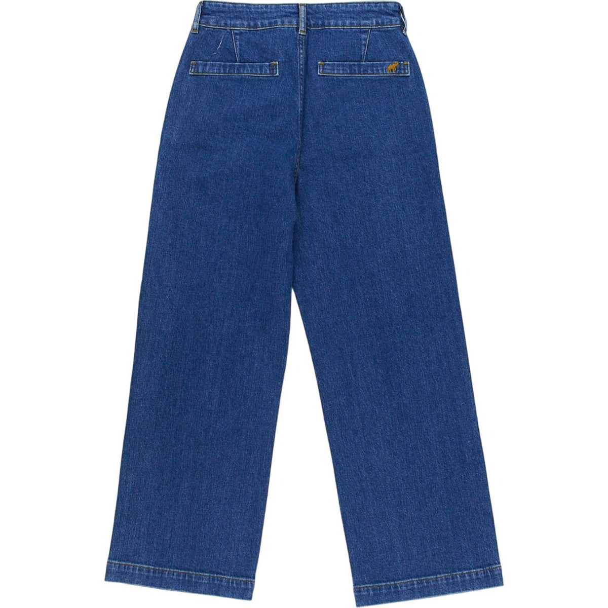 Fortela Blue Cropped Patch Jeans