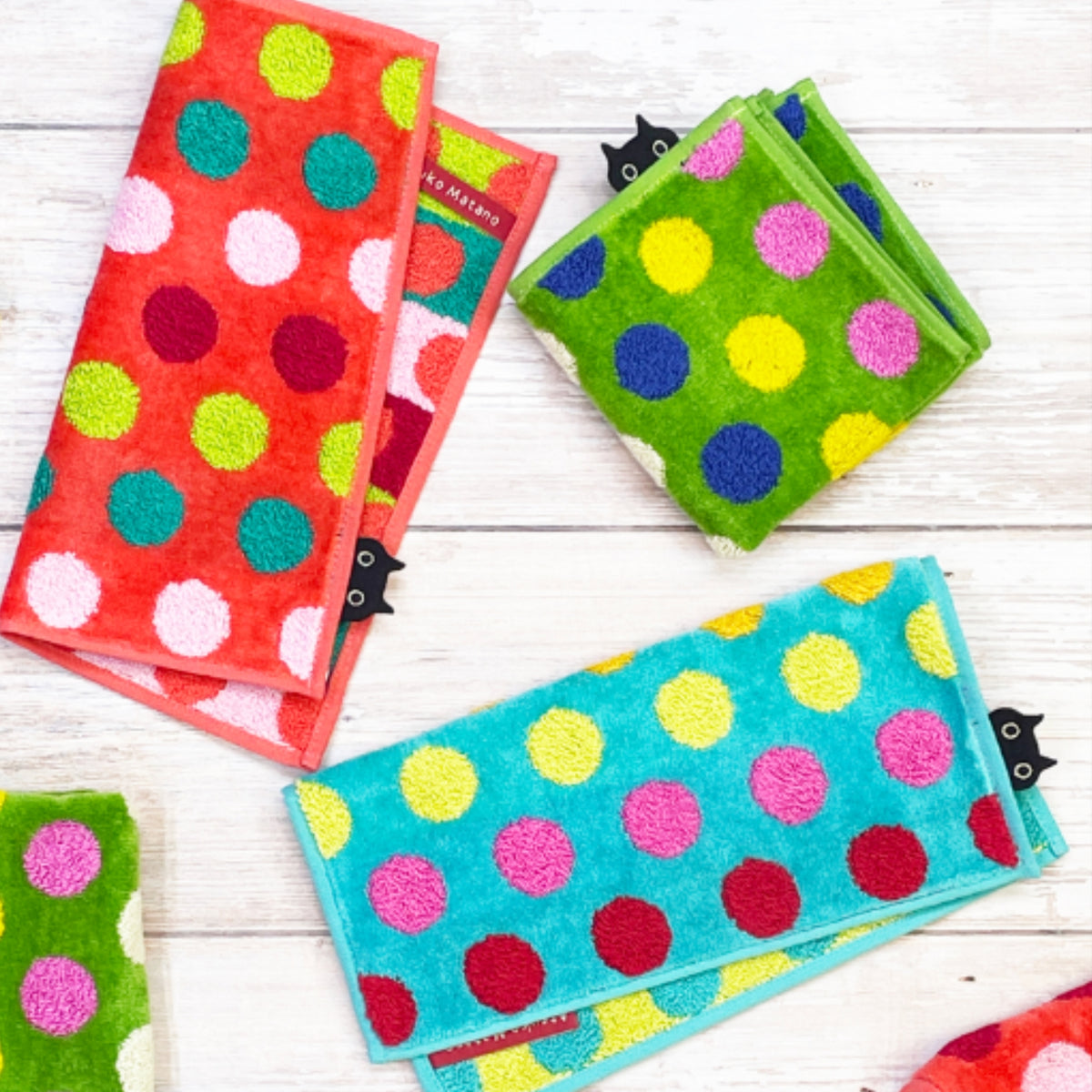 Atsuko Matano Luxury Face Cloth - Dots Collection