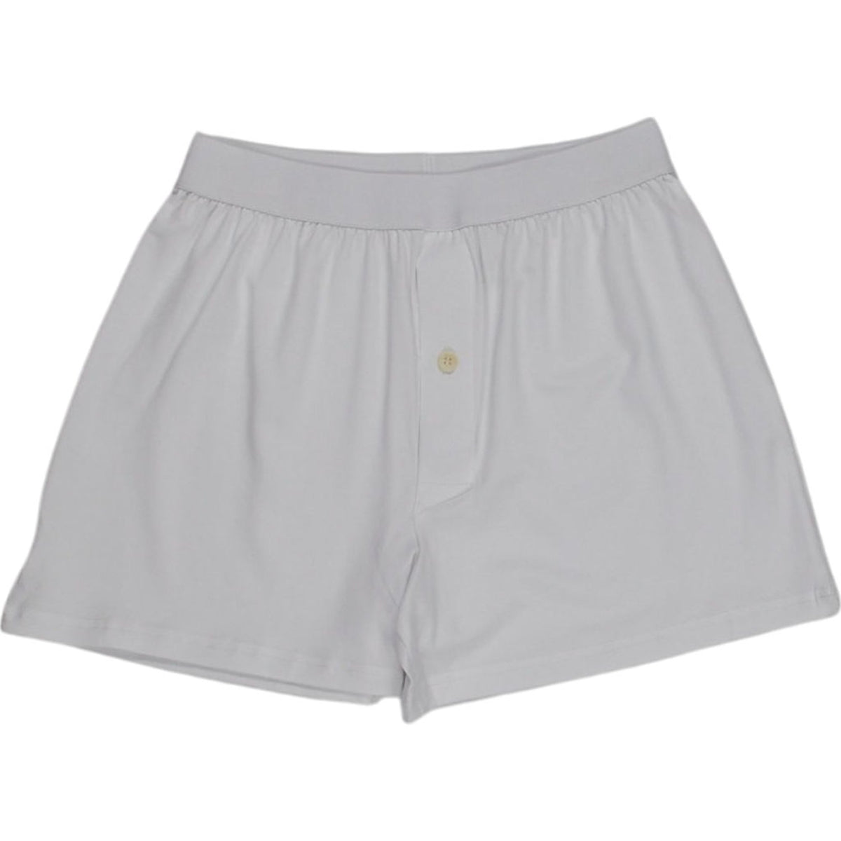 Hamilton + Hare White Elasticated Boxer Shorts