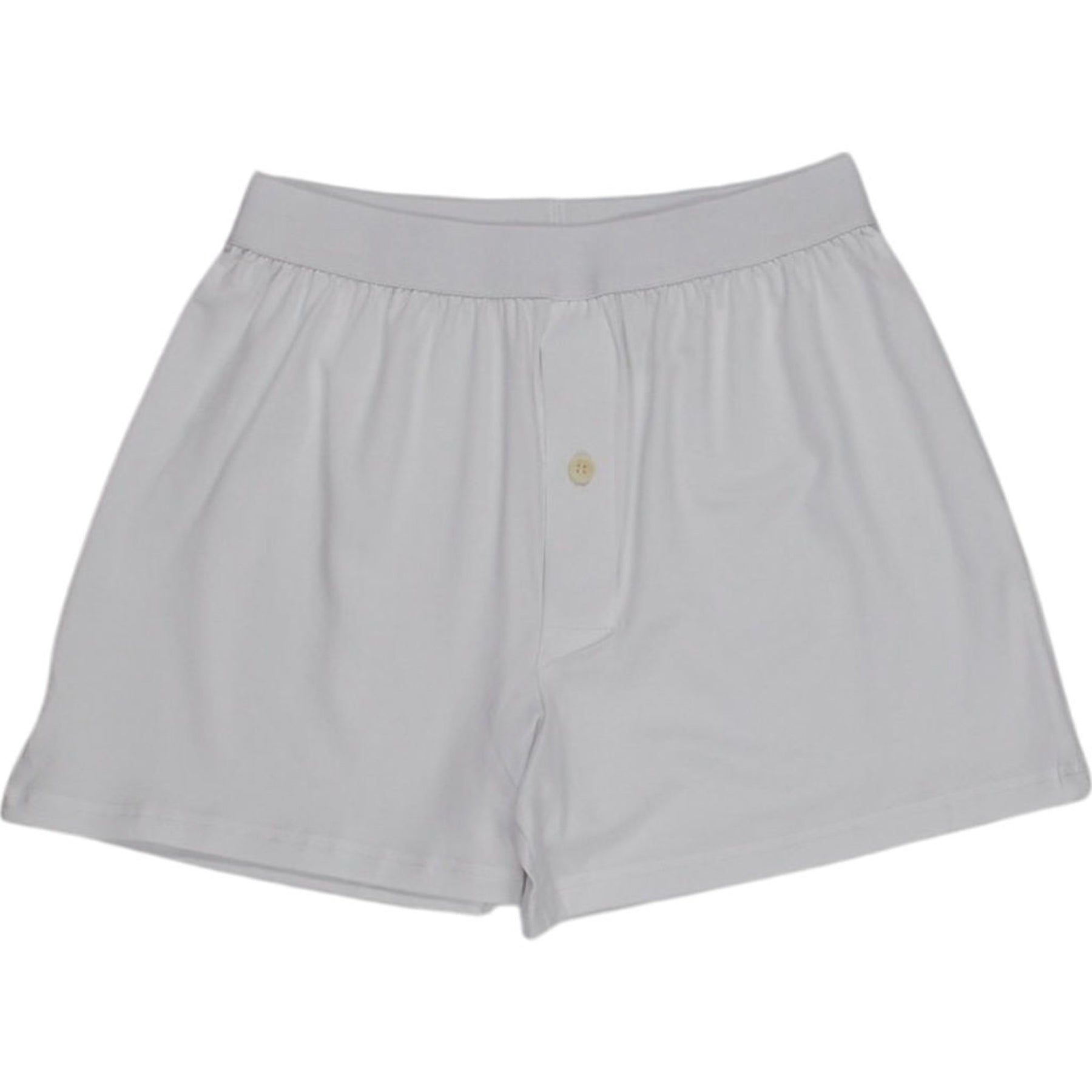 Hamilton + Hare White Elasticated Boxer Shorts