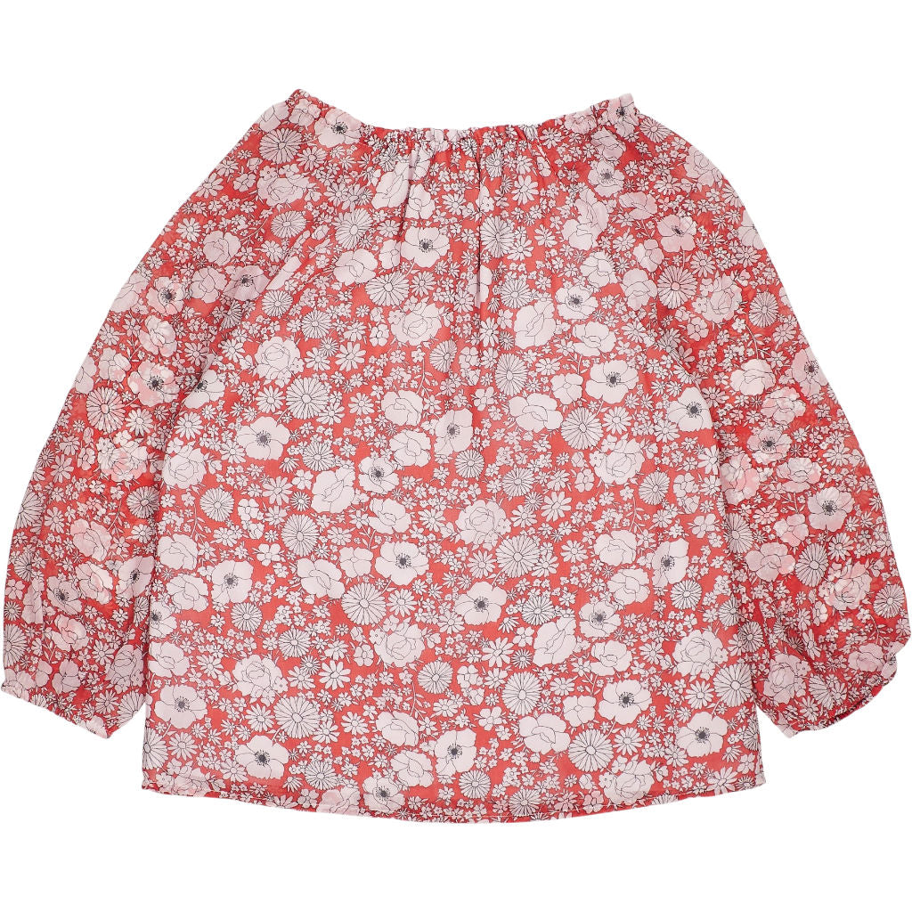 Hush Red Floral Blouse