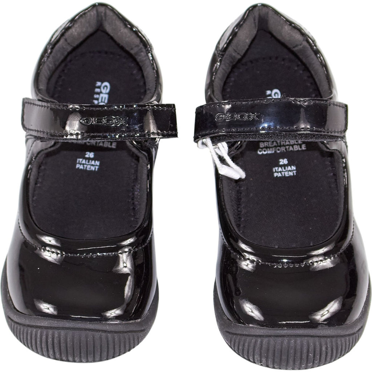 Geox Black Patent Mary Jane Shoes