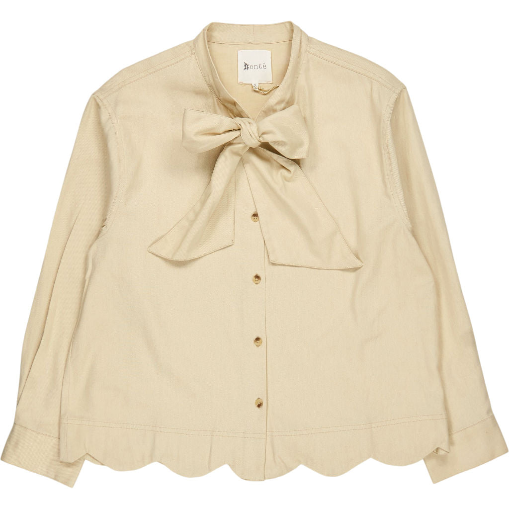 Bonté Ecru Hardie Shirt with Bow