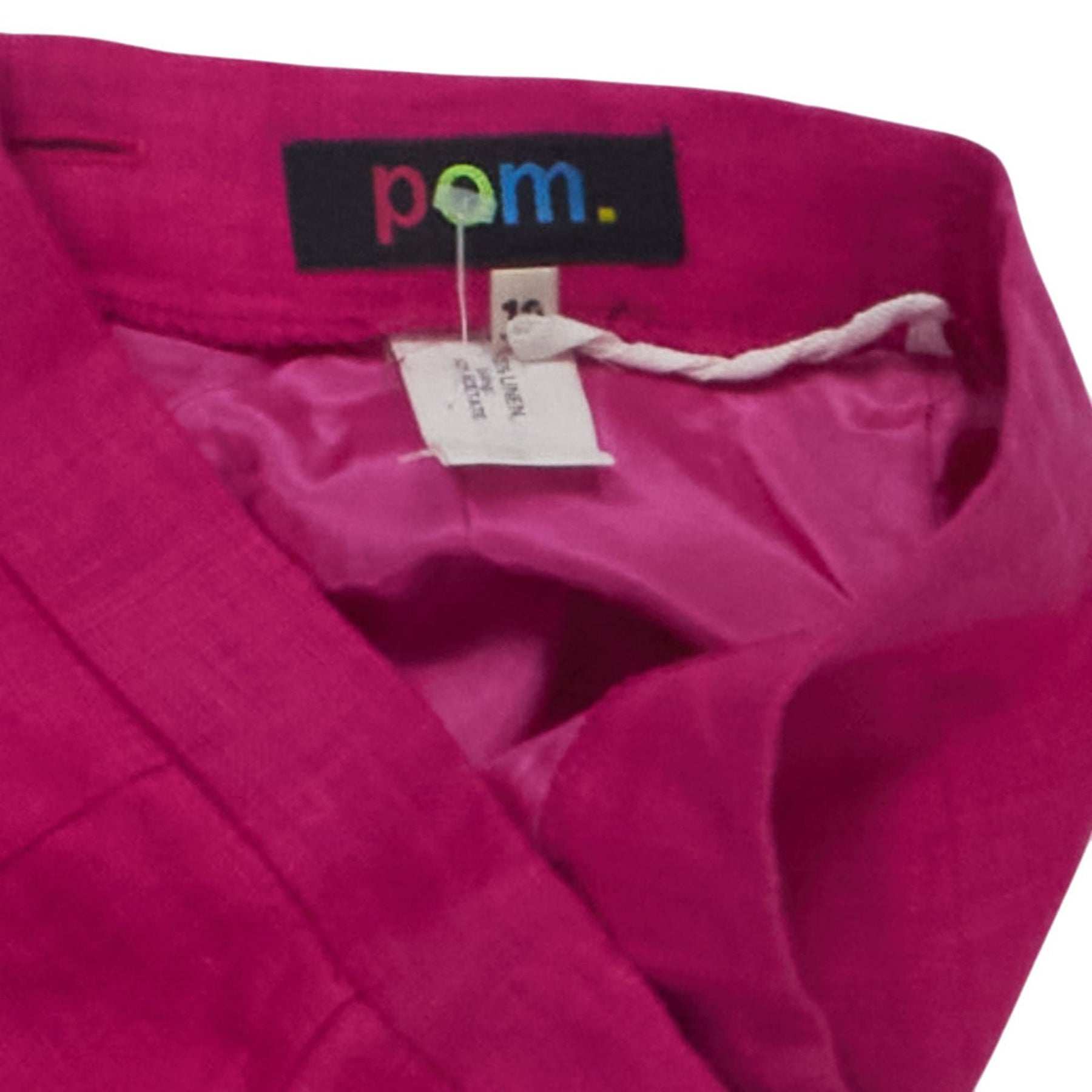 Pom Pink Linen Skirt