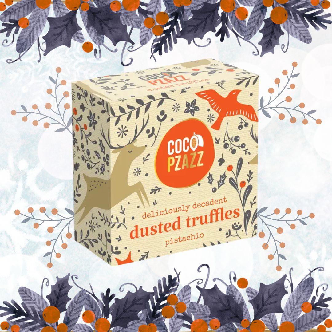 Christmas Pistachio Dusted Truffles