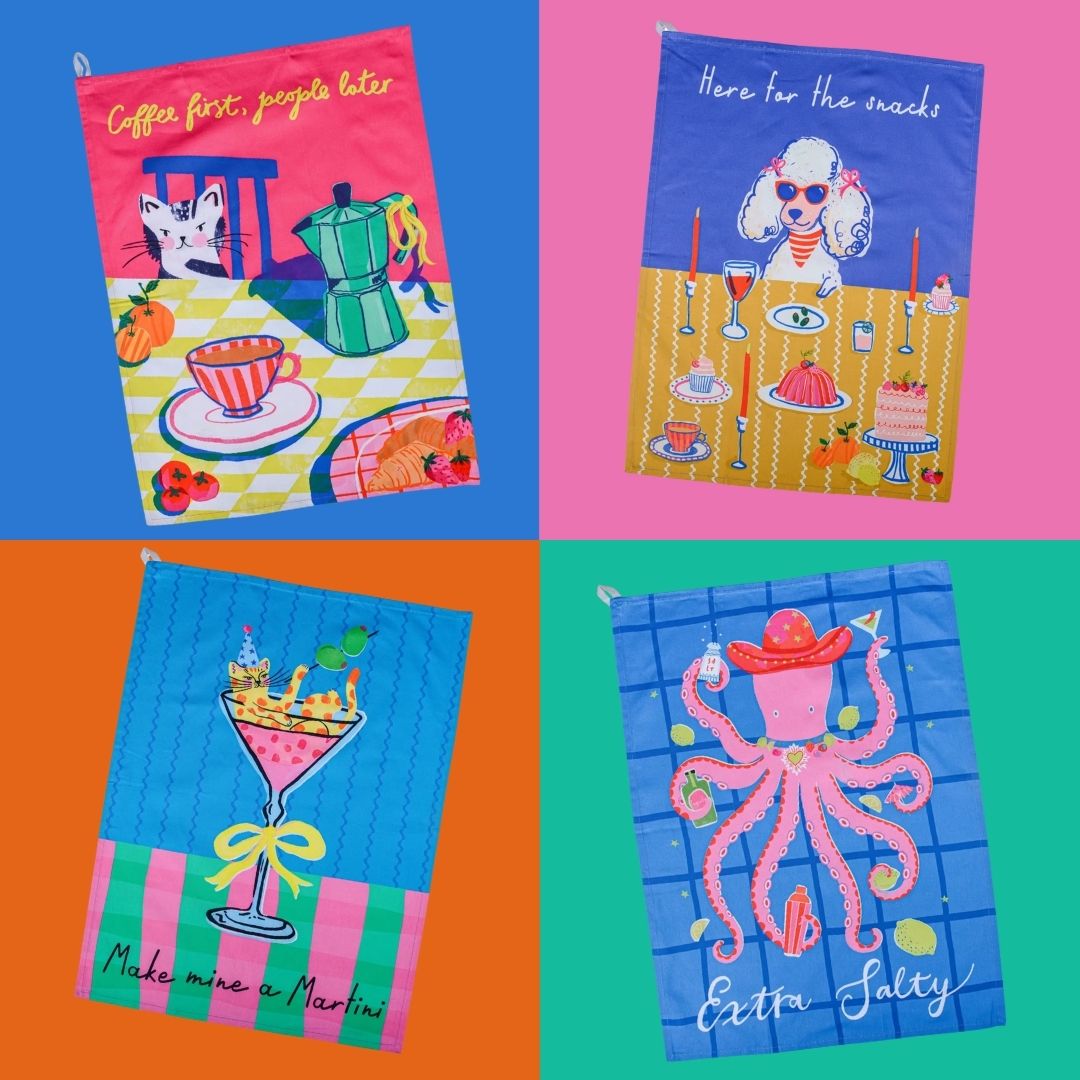 Tea Towel - 4 individual designs
