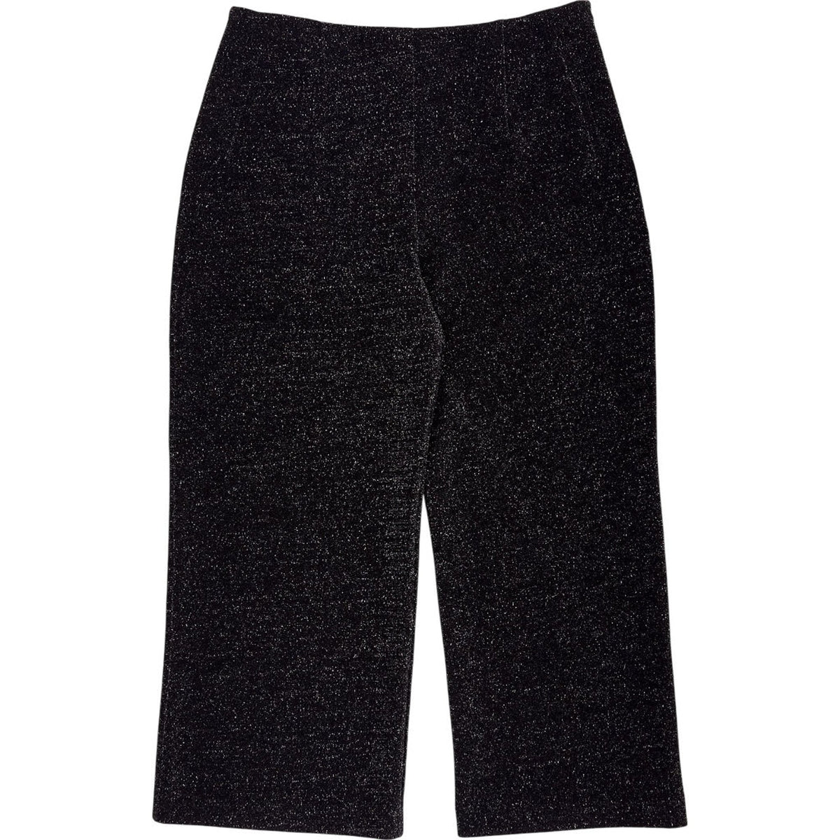 Whistles Black Metallic Wide Leg Trousers