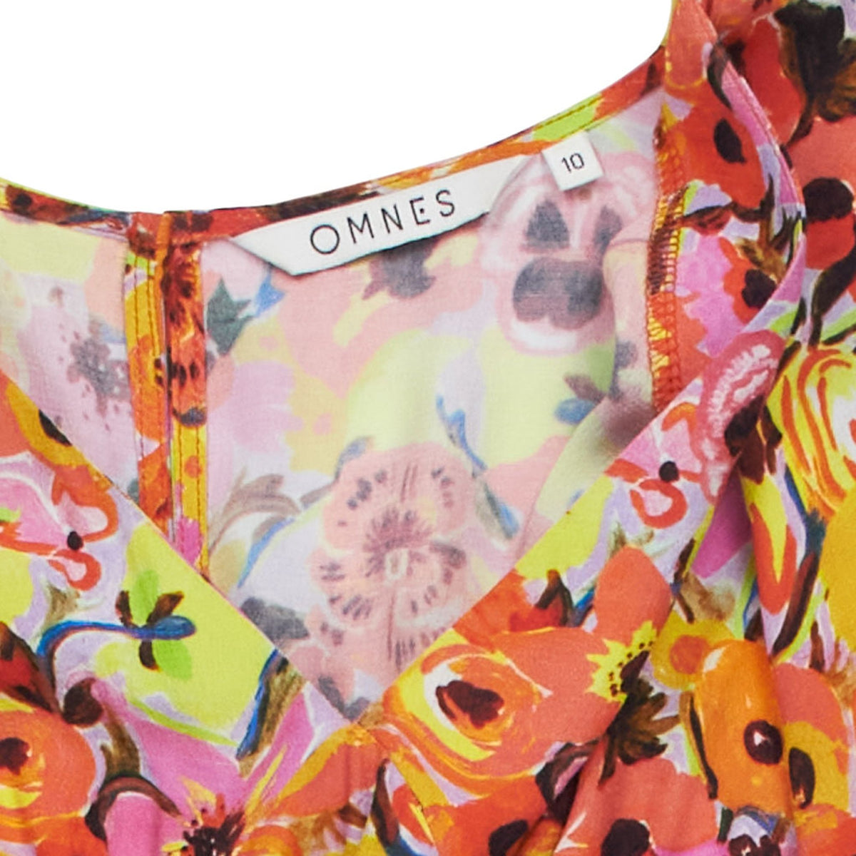 OMNES Floral Midi Dress