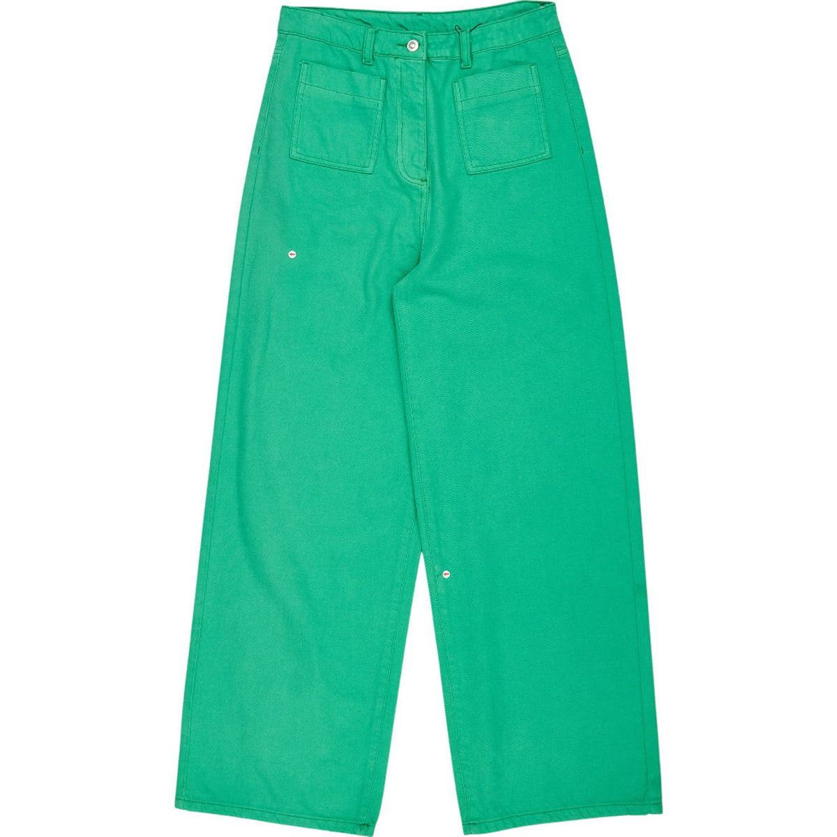 OMNES Green Wide Leg Jeans