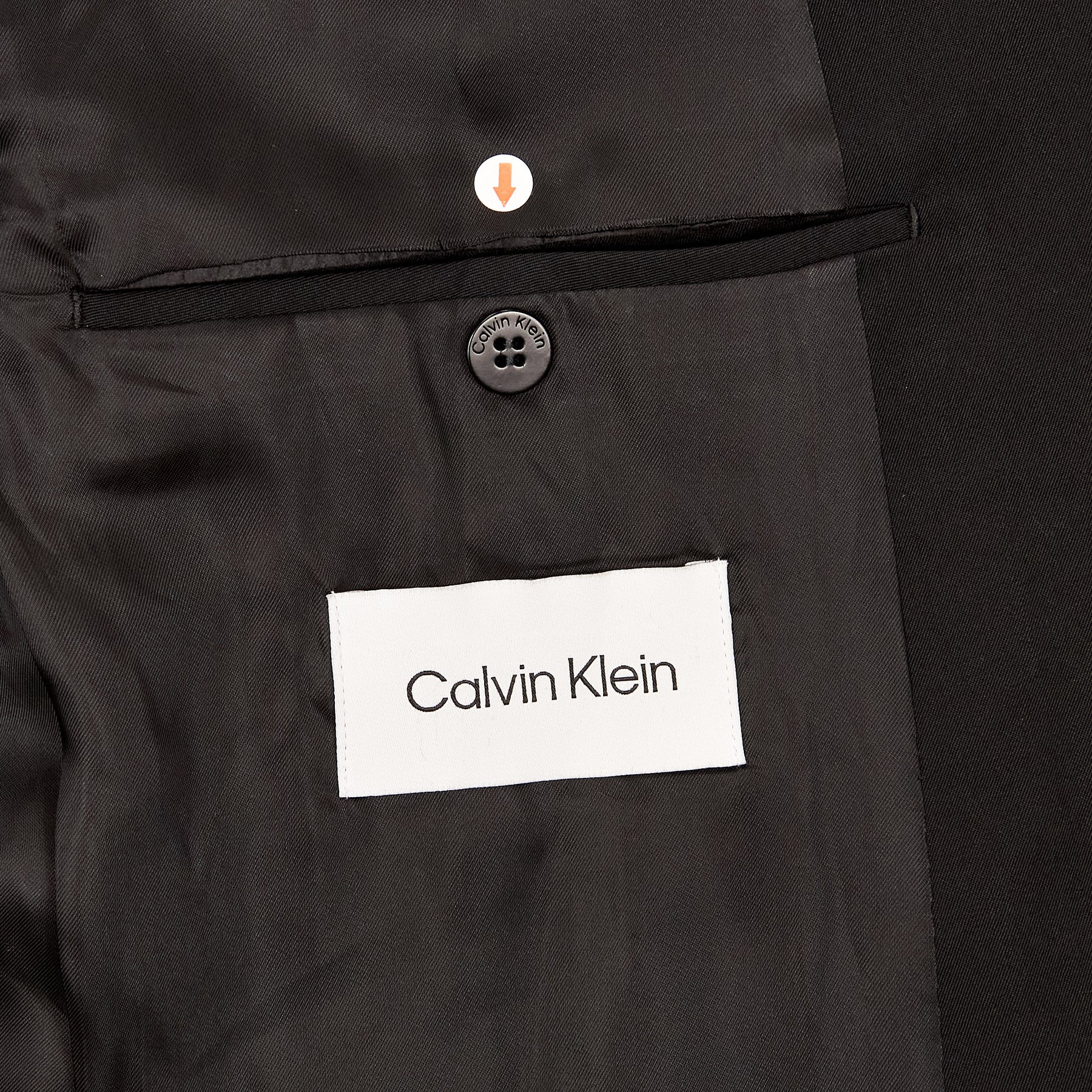 Calvin Klein Black Travel Gabardine Blazer