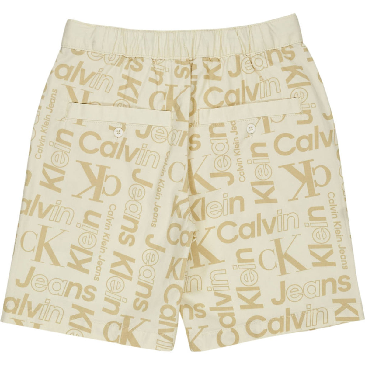 Calvin Klein Beige CK AOP Skater Shorts